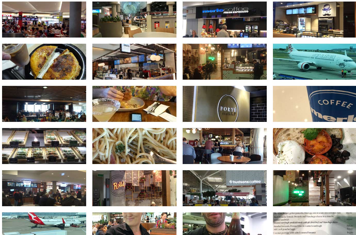 Restaurants, cafe bars and fast food services of Brisbane Airport